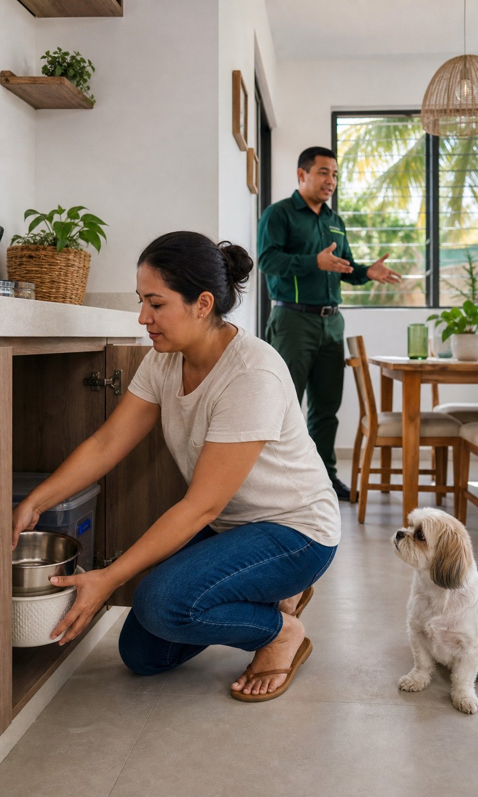 Orientación para preparar un hogar antes del servicio